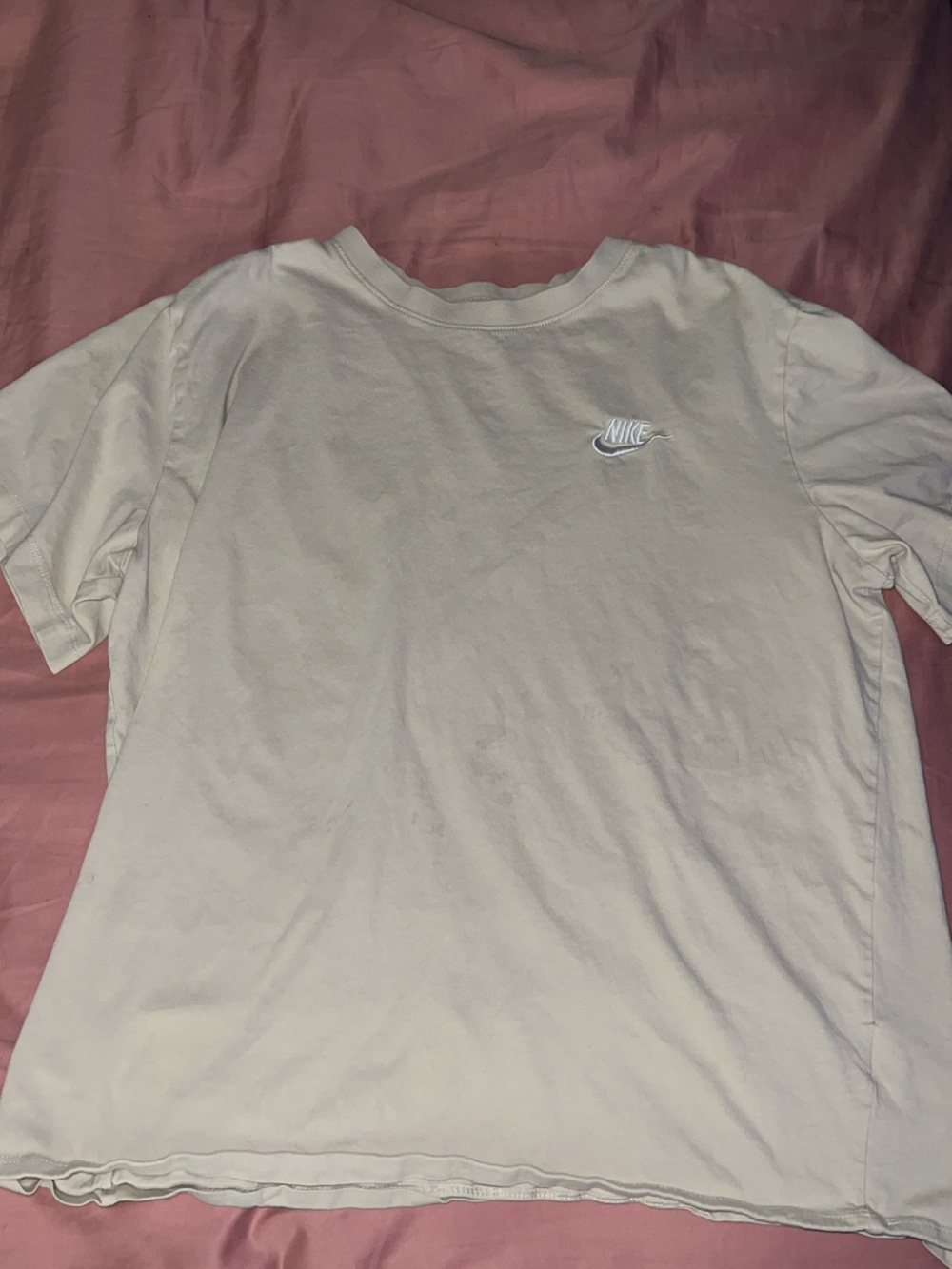 Nike Men's Crew Tee in Light Gray with Subtle Logo